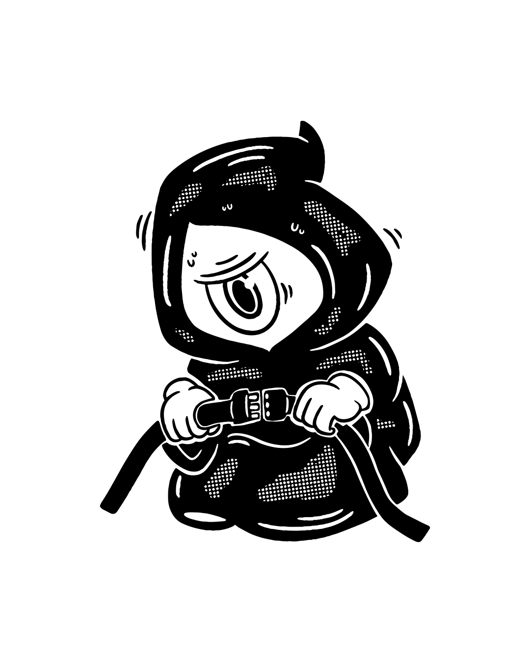 Overseer character plugging in extension cords