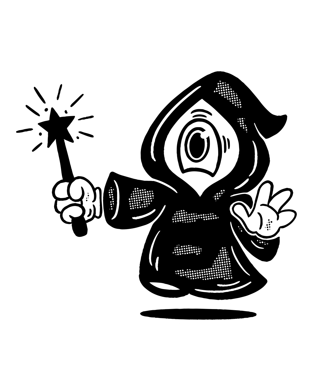 Overseer character with wand